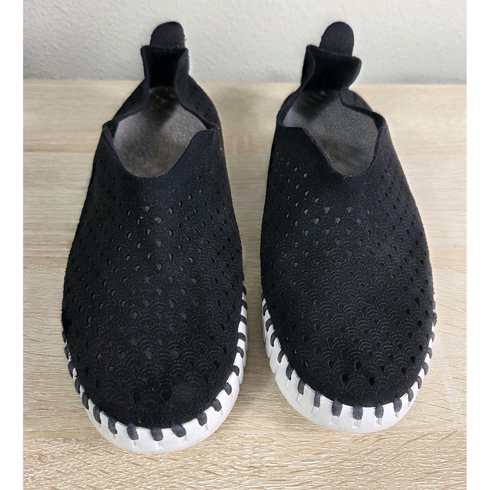 Ilse Jacobsen Tulip 139 Slip On Shoes Black Perforated Comfort Flats EU 38 US 7 - Picture 2 of 6